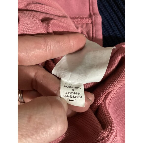 Nike Women's Get Fit Funnel-Neck Pink Pullover Sweatshirt (CU5659-614) Size S - Picture 10 of 10